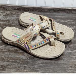 Skechers Women's Multicolor Slip On Comfort Active Walking Sandal Size 10